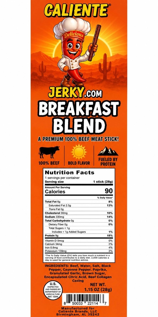 Breakfast Blend Beef Stick
