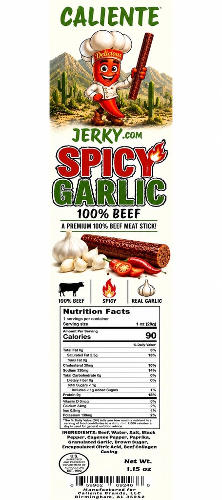 Spicy Garlic Beef Stick