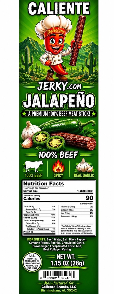 Spicy Jalapeño Beef Stick