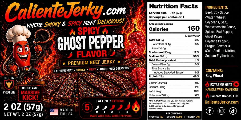 Ghost Pepper Beef Jerky