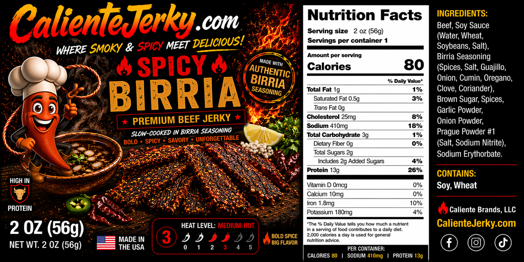 [CAL-JK-BIRR] Spicy Birria Beef Jerky