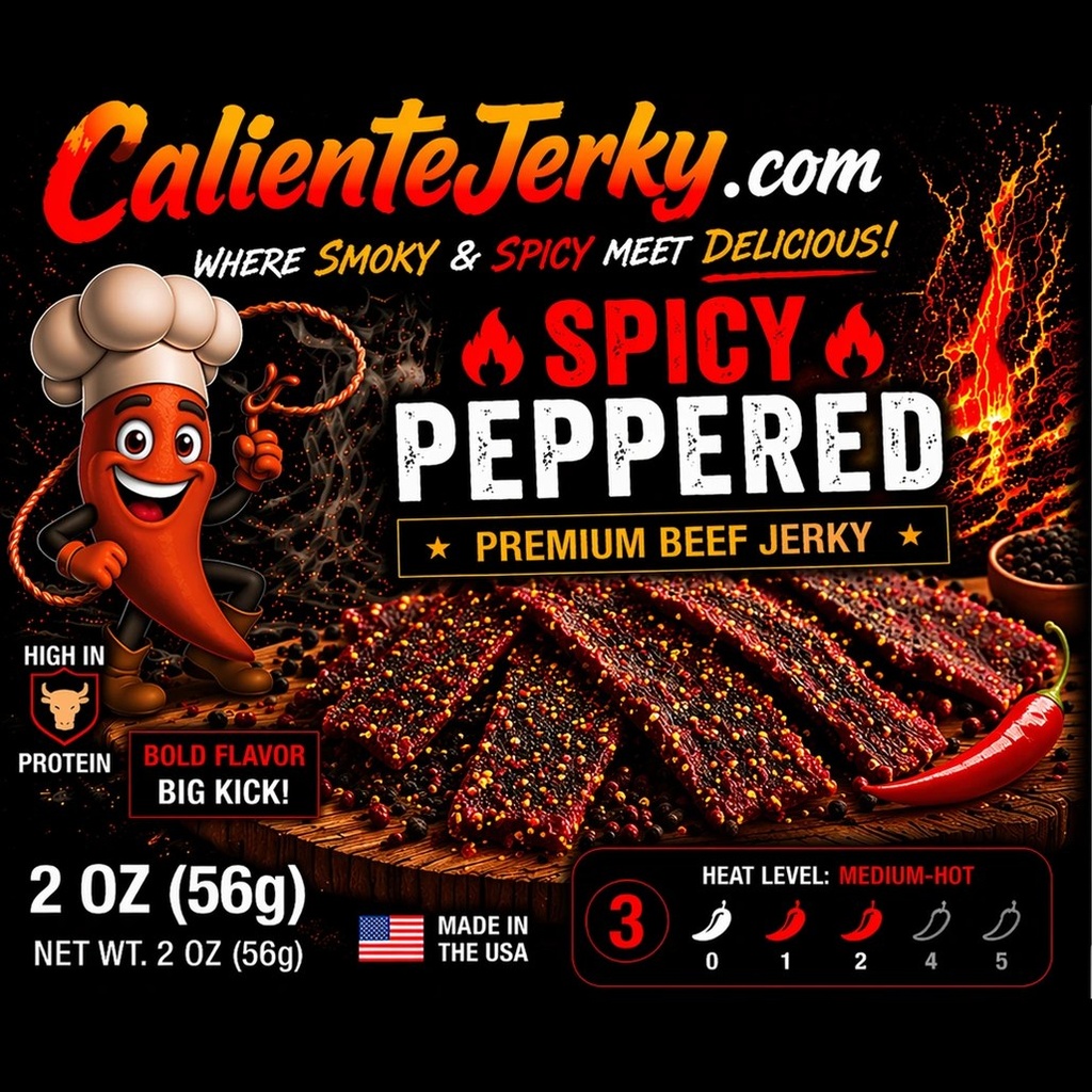 [CAL-JK-BPEP] Spicy Black Pepper Beef Jerky