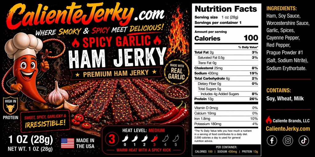 Spicy Garlic Beef Jerky
