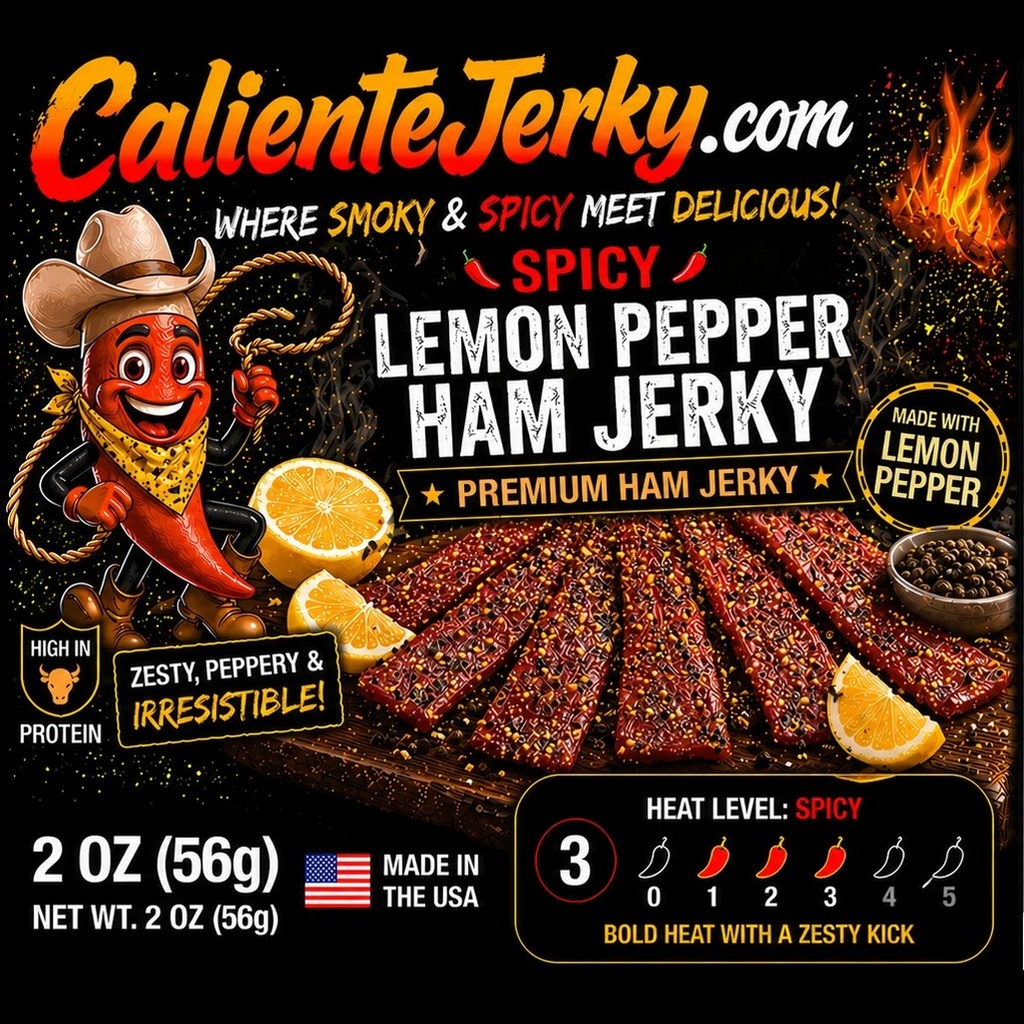 [CAL-HJ-SLEM] Spicy Lemon Pepper Ham Jerky