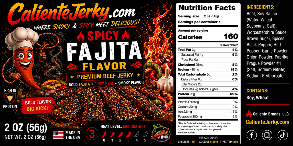 Spicy Beef Fajita Jerky
