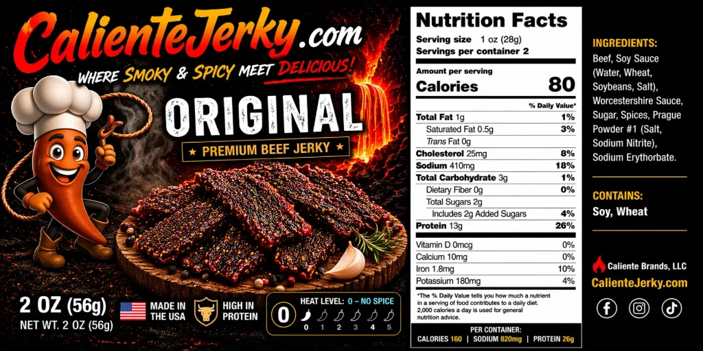 CALIENTE ORIGINAL BEEF JERKY