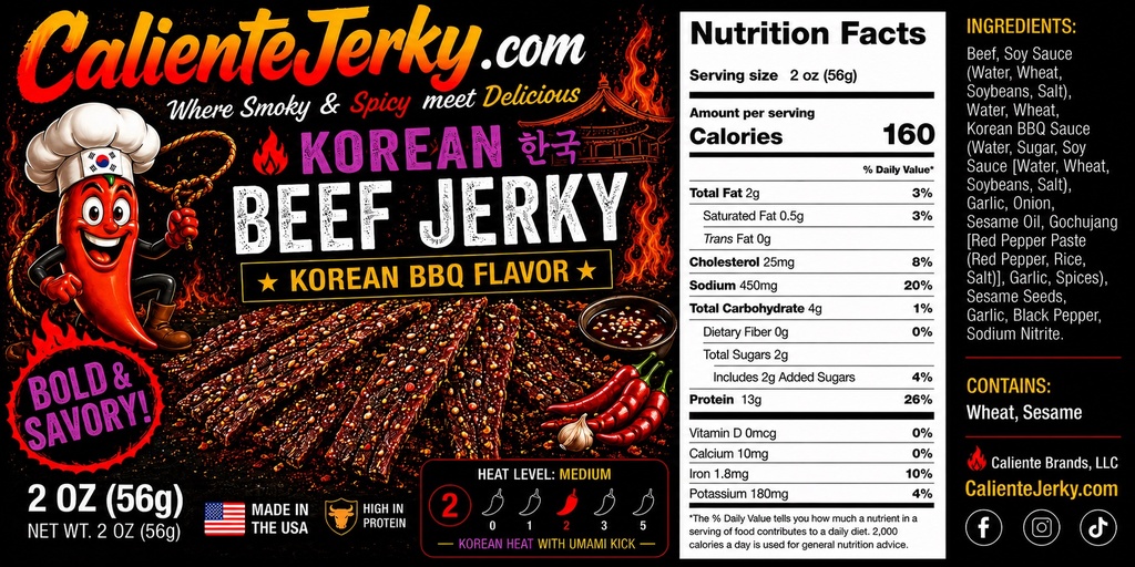 Korean BBQ Beef Jerky