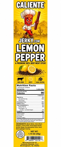 [CAL-BS-SLEM] Savory Lemon Pepper Beef Stick