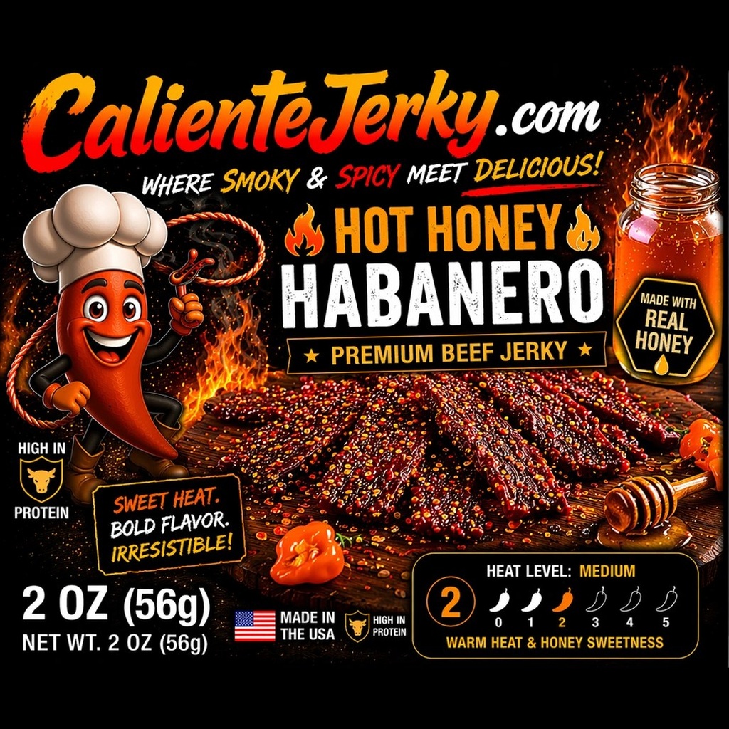 Hot Honey Habanero Beef Jerky