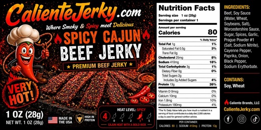 [CAL-JK-CAJN] Spicy Cajun Beef Jerky