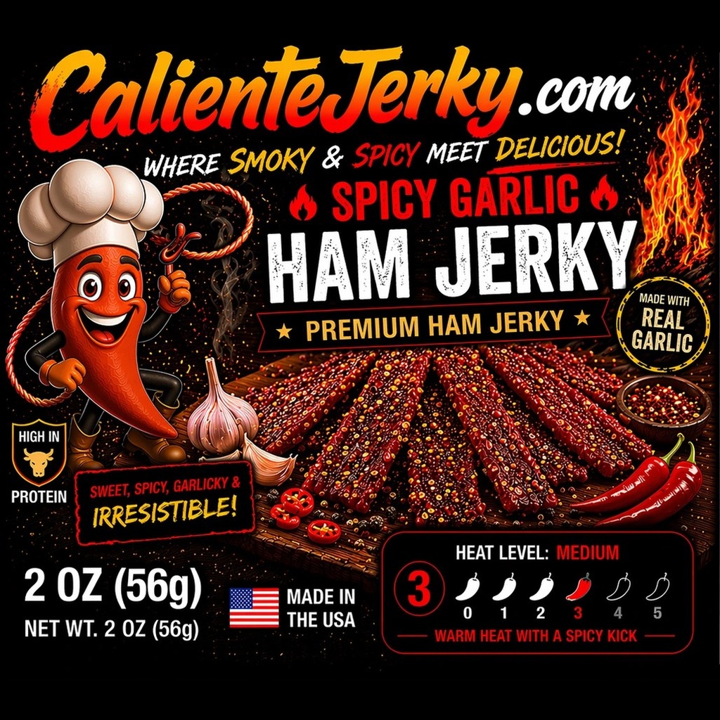 Spicy Garlic Ham Jerky